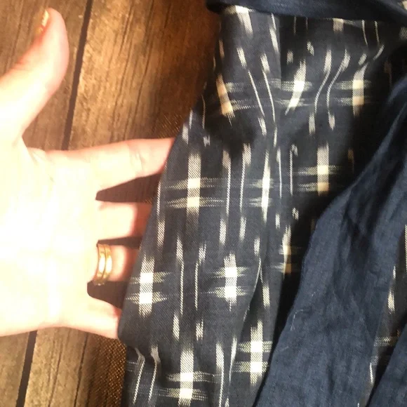 J. Crew Navy and White Patterned Dress - Picture 5 of 7